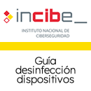 INCIBE: guía de desinfección de dispositivos
