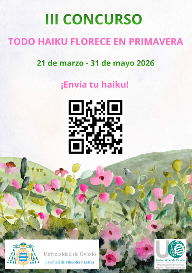 III edición Concurso de haiku Todo Haiku Florece en Primavera. Universidad de Oviedo