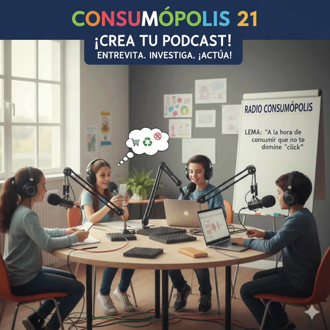 Consumópolis 21. Fase de trabajo en equipo. Podcast Consumópolis 21. Fase de trabajo en equipo. Podcast