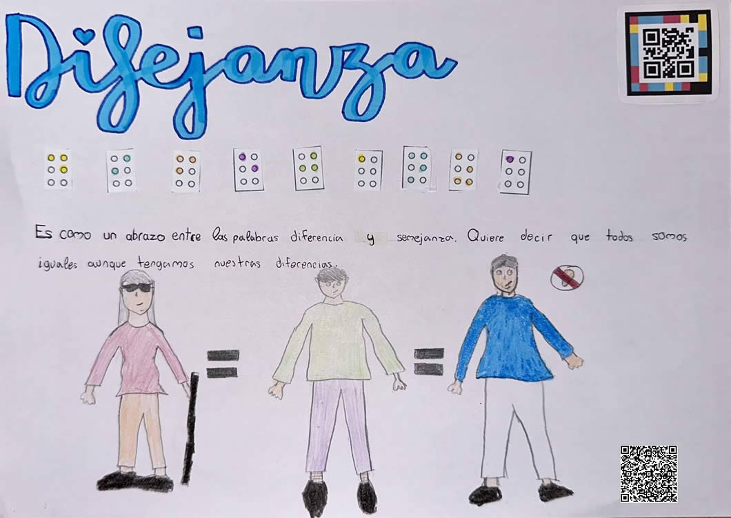 CP Sta. Eulalia de Ujo. Premio nacional del XL Concurso Escolar ONCE. Palabra: DIFEJANZA CP Sta. Eulalia de Ujo. Premio nacional del XL Concurso Escolar ONCE. Palabra: DIFEJANZA