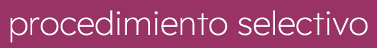Procedimiento selectivo 2025