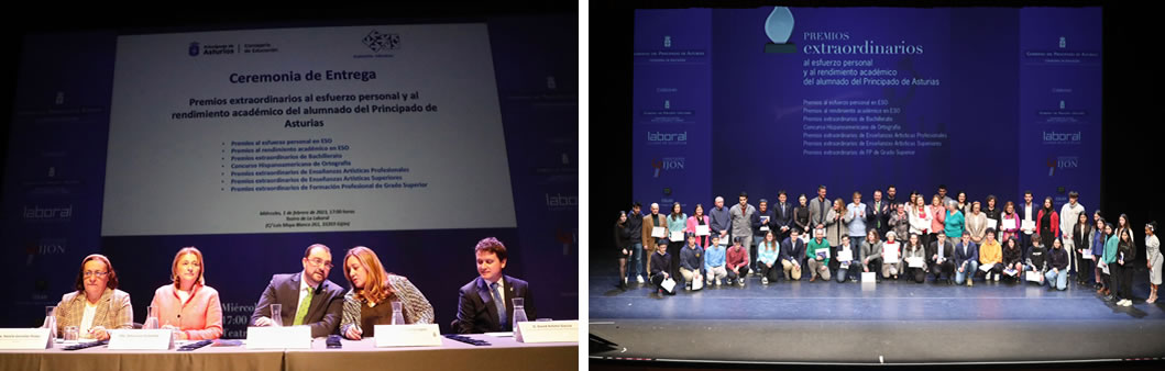 Entrega de premios extraordinarios al esfuerzo personal y al rendimiento académico del alumnado