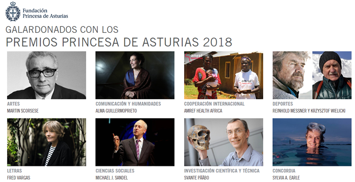 Premios Princesa de Asturias 2018
