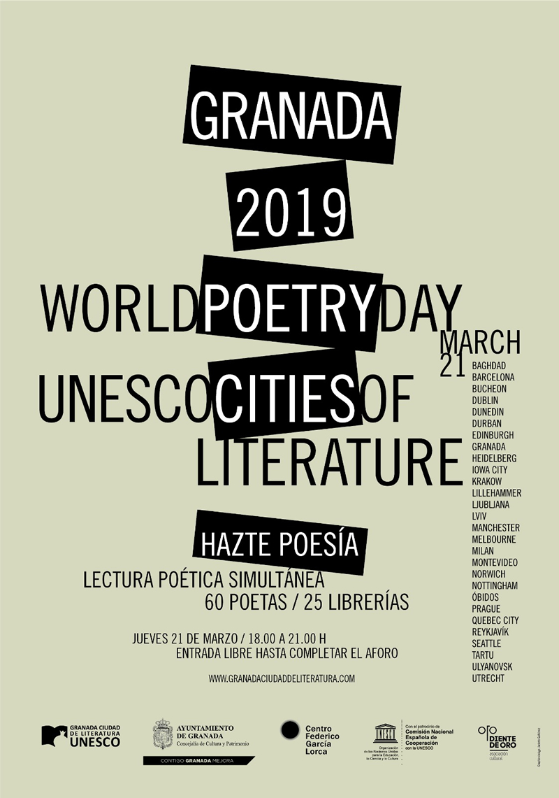 Día Mundial de la Poesía en Granada, Ciudad de la Literatura de la UNESCO