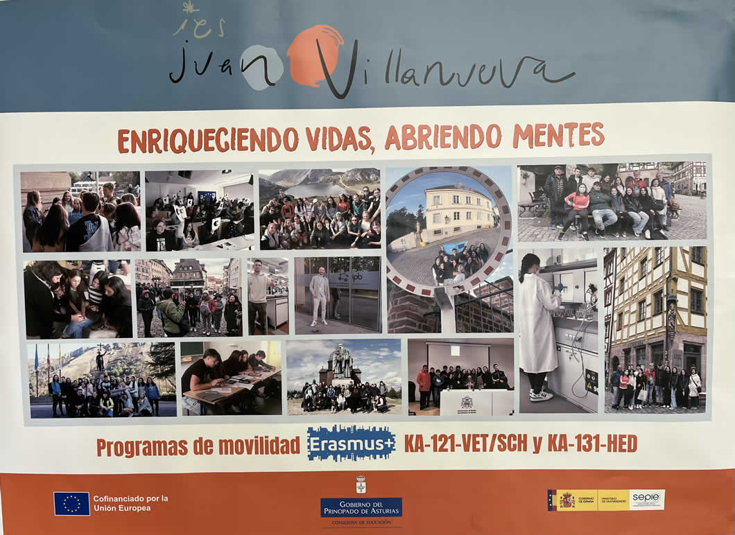 IES J. E. Villanueva (P. de Siero). Proyectos Erasmus+: Jornadas Erasmus EJV 2023 IES J. E. Villanueva (P. de Siero). Proyectos Erasmus+: Jornadas Erasmus EJV 2023