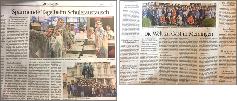 Erasmus+ IES Esc. Juan Villanueva (Pola de Siero). Proyecto Erasmus+ KA229 historia y patrimonio natural. 1ª movilidad: Alemania