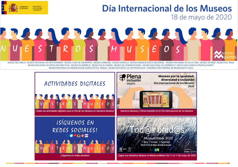 Efemérides. 18-05. Día Internacional de los Museos. Museos Nacionales (Min. Cultura y Deporte) Efemérides. 18-05. Día Internacional de los Museos. Museos Nacionales (Min. Cultura y Deporte)