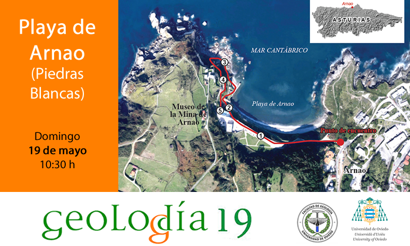 Geolodía 19 en Asturias: Patrimonio geológico en la ensenada de Arnao