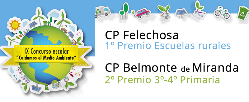 CP Felechosa y CP Belmonte de M. Premiados IX Concurso Cuidamos el medio ambiente