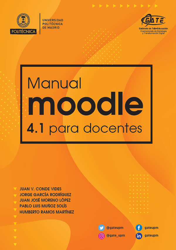 Manual Moodle para docentes (Universidad Politécnica de Madrid). Versión 4.1